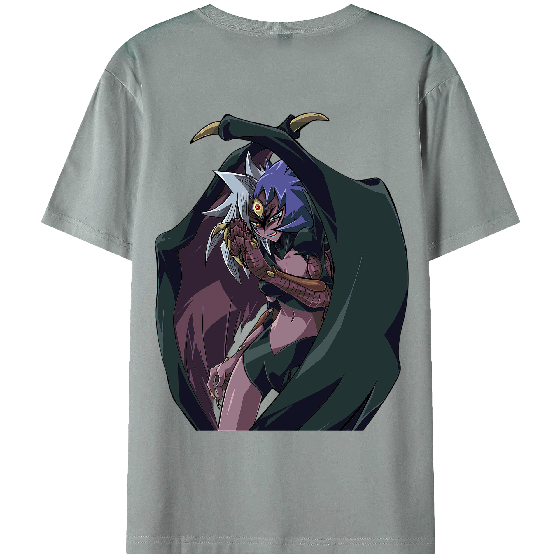 （画像用） 遊☆戯☆王 Yu-Gi-Oh! 綿100％ メンズ半袖Tシャツ（バックプリント） 通気性